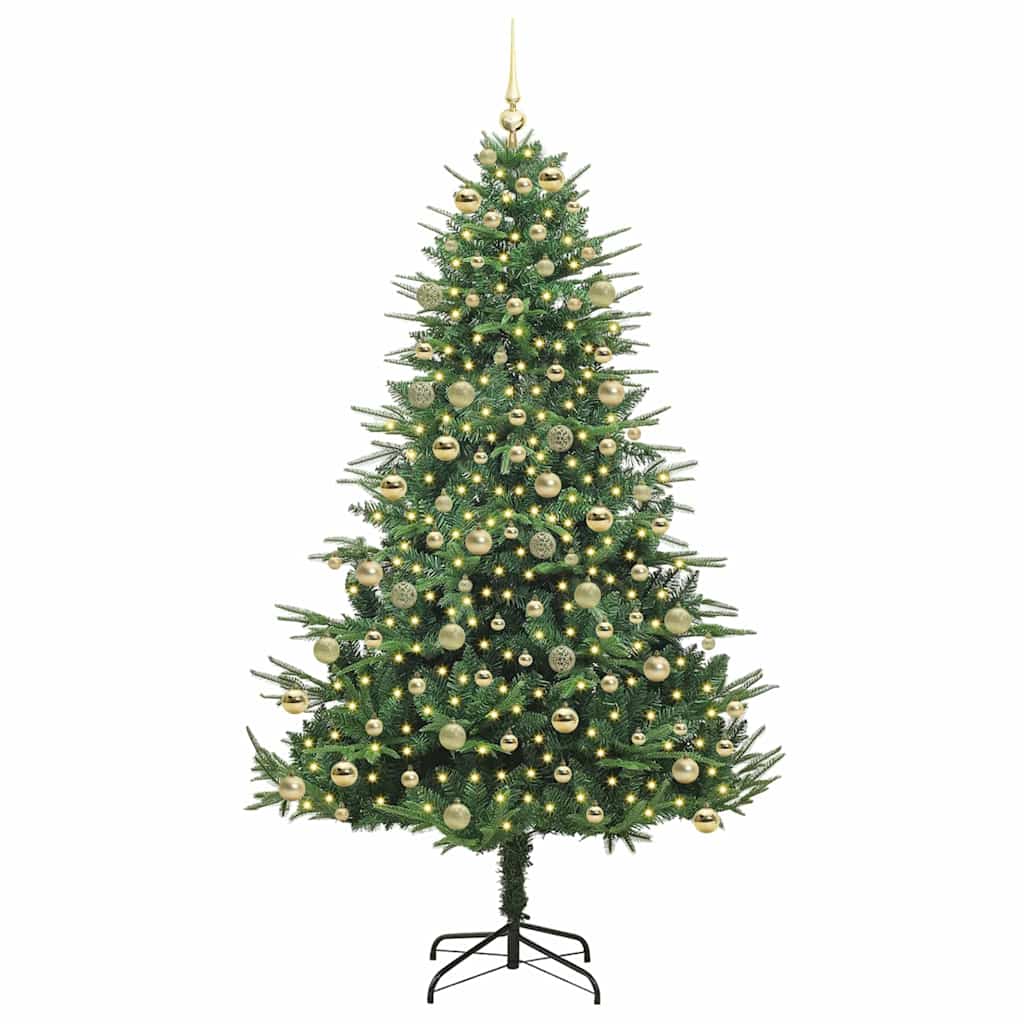 Albero di Natale artificiale preilluminato con set di palline 3395361