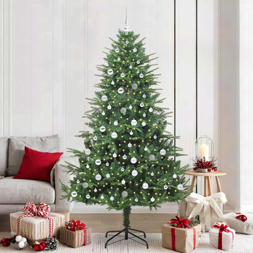 Albero di Natale artificiale preilluminato con set di palline 3395362