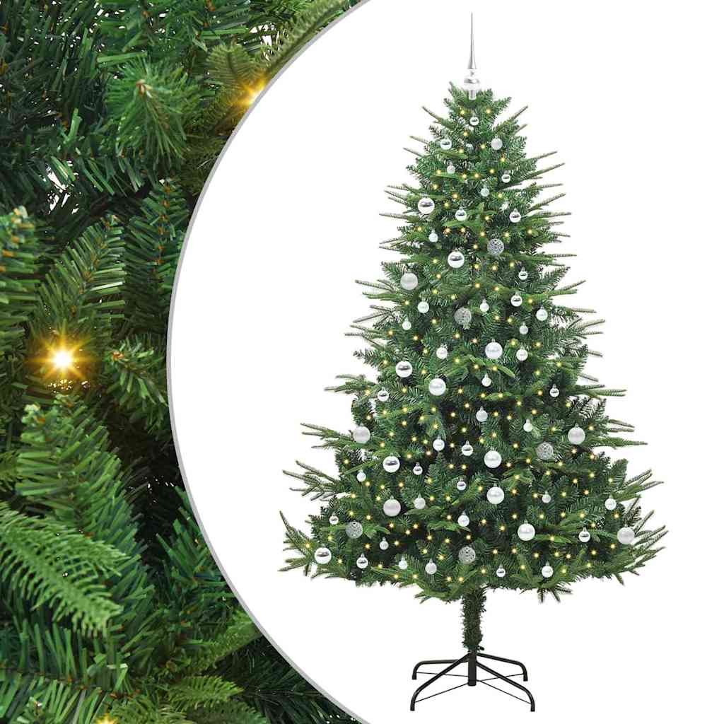 Albero di Natale artificiale preilluminato con set di palline 3395362