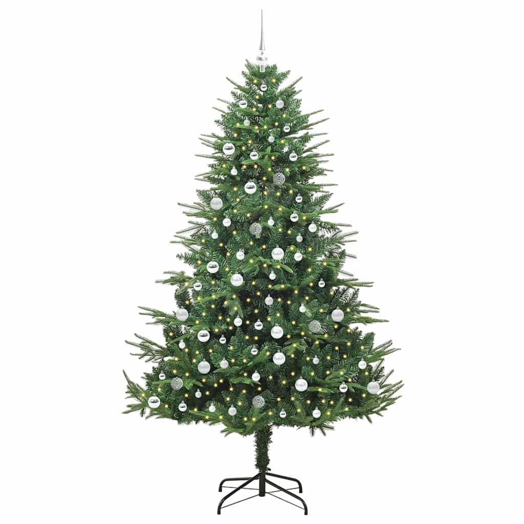 Albero di Natale artificiale preilluminato con set di palline 3395362