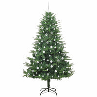 Albero di Natale artificiale preilluminato con set di palline 3395362
