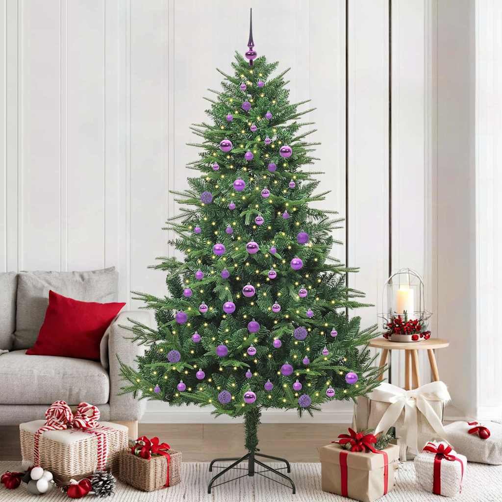 Albero di Natale artificiale preilluminato con set di palline 3395363