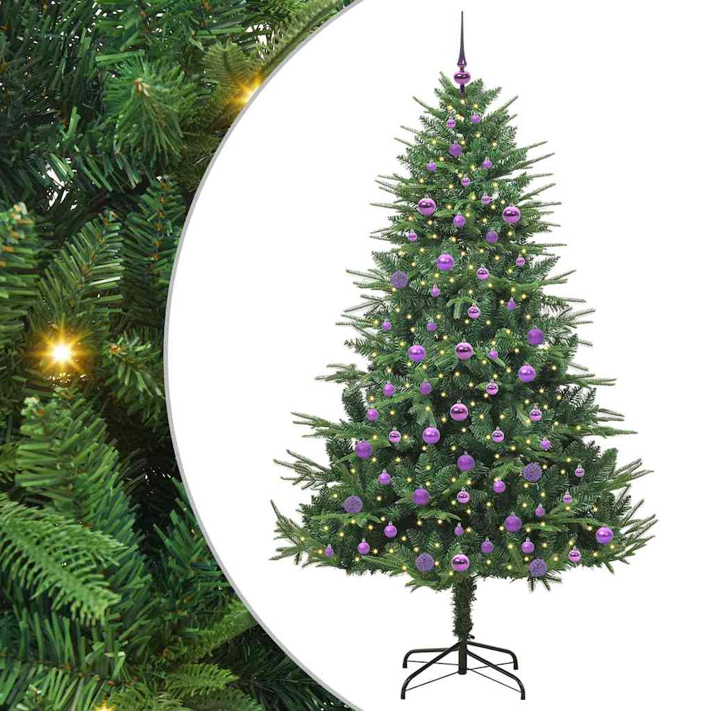 Albero di Natale artificiale preilluminato con set di palline 3395363