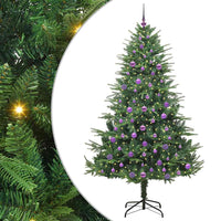 Albero di Natale artificiale preilluminato con set di palline 3395363