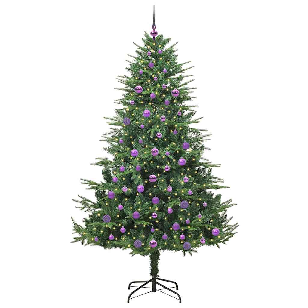 Albero di Natale artificiale preilluminato con set di palline 3395363