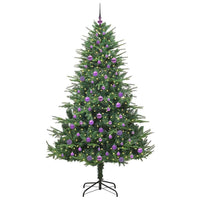 Albero di Natale artificiale preilluminato con set di palline 3395363