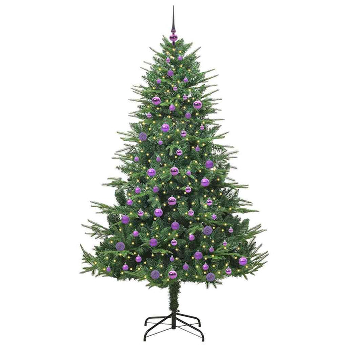 Albero di Natale artificiale preilluminato con set di palline 3395363