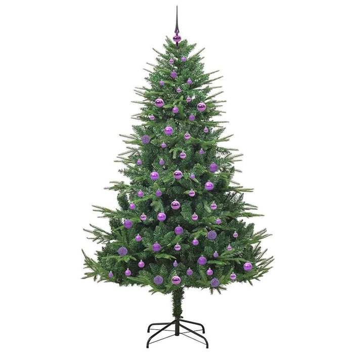 Albero di Natale artificiale preilluminato con set di palline 3395363