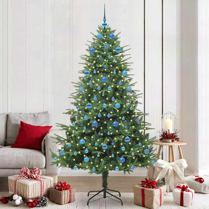 Albero di Natale artificiale preilluminato con set di palline 3395364