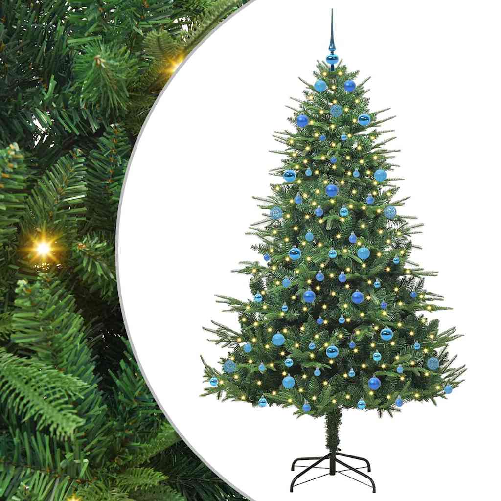 Albero di Natale artificiale preilluminato con set di palline 3395364