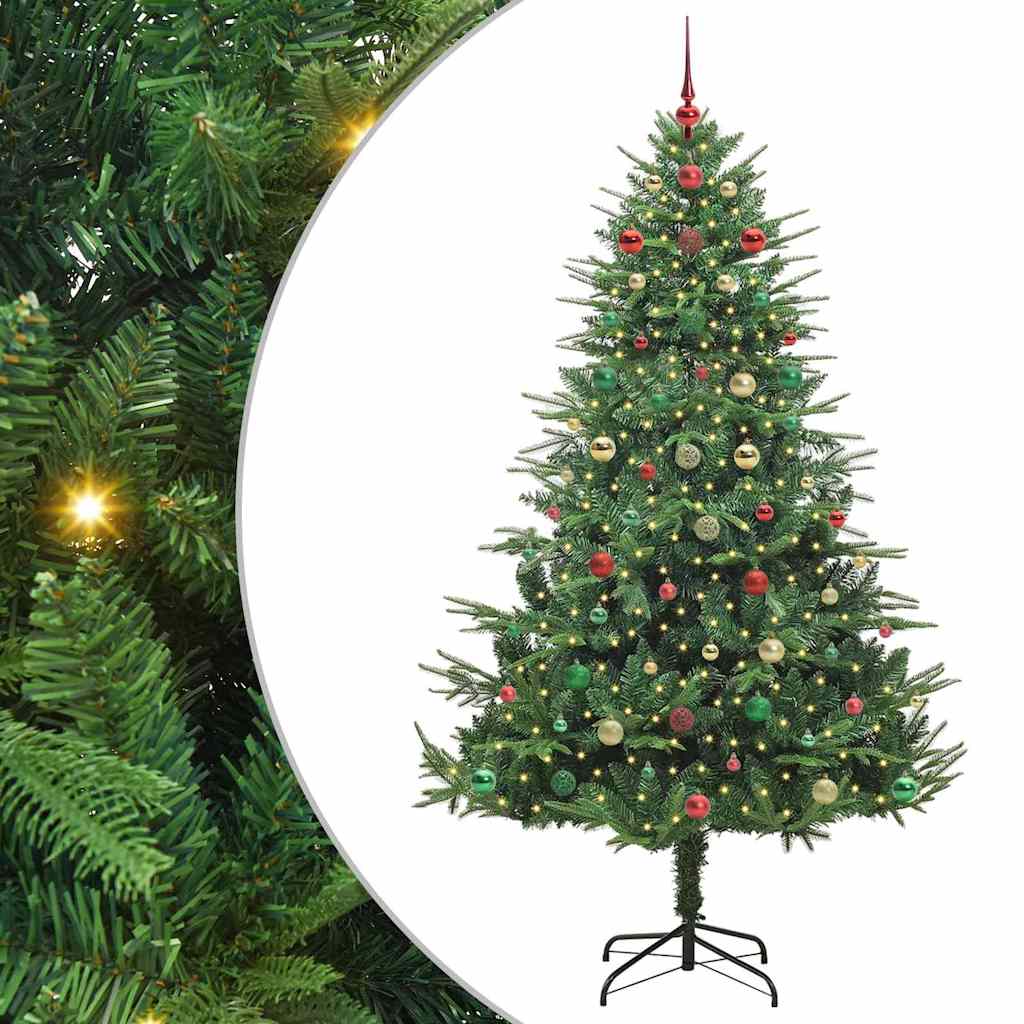 Albero di Natale artificiale preilluminato con set di palline 3395365