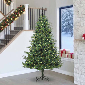 Albero di Natale artificiale preilluminato con set di palline 3395367