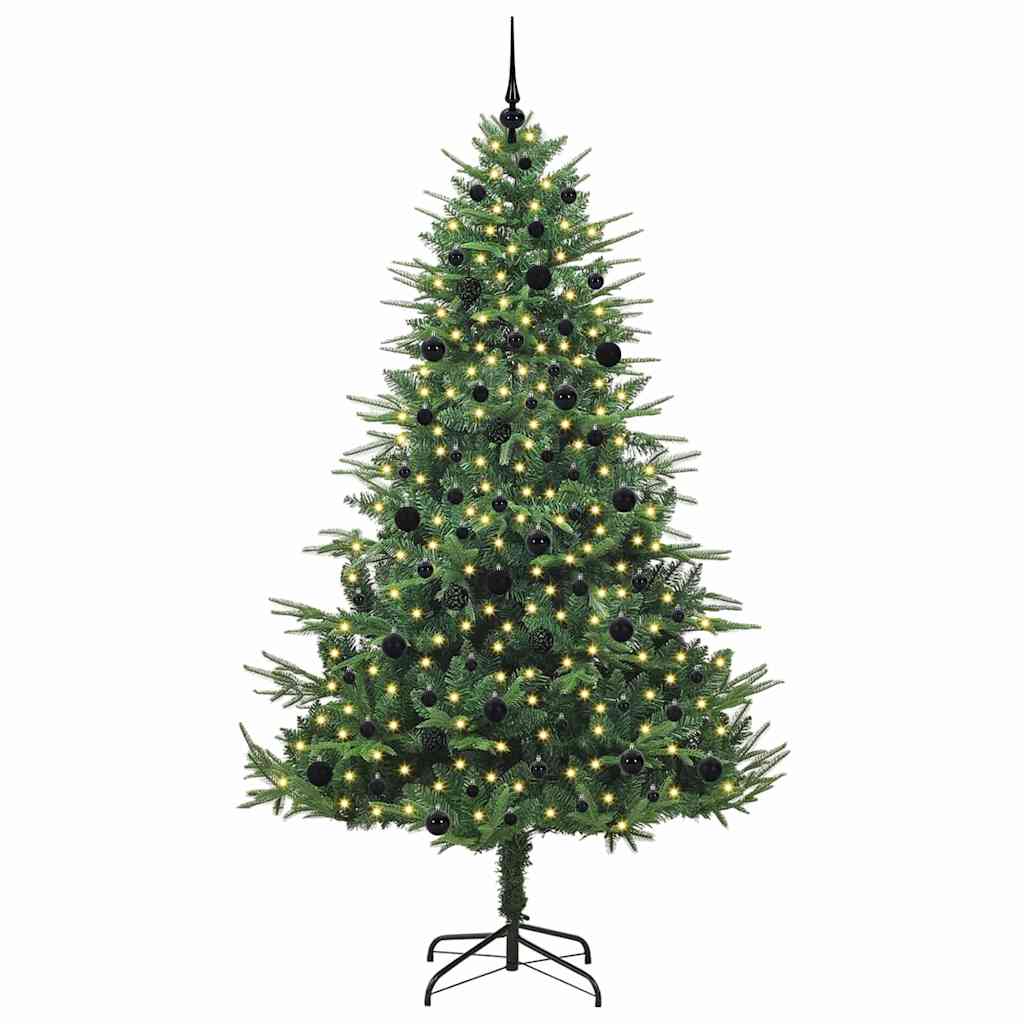 Albero di Natale artificiale preilluminato con set di palline 3395367