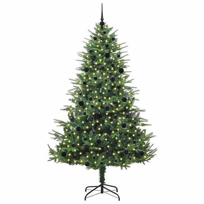 Albero di Natale artificiale preilluminato con set di palline 3395367