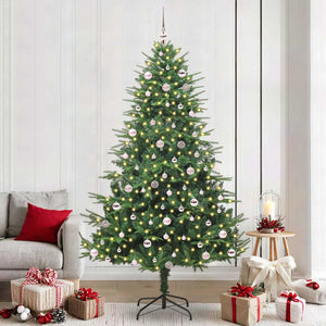 Albero di Natale artificiale preilluminato con set di palline 3395368