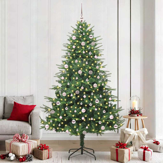 Albero di Natale artificiale preilluminato con set di palline 3395368