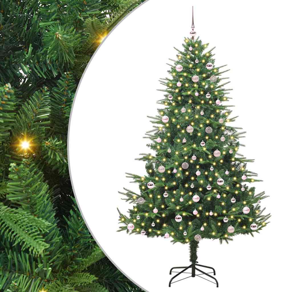 Albero di Natale artificiale preilluminato con set di palline 3395368