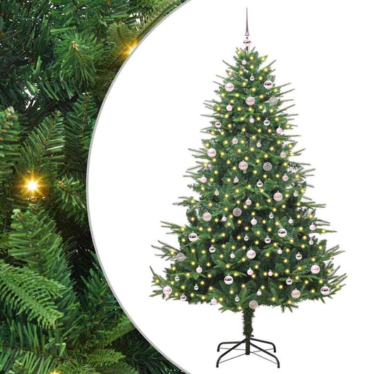 Albero di Natale artificiale preilluminato con set di palline 3395368