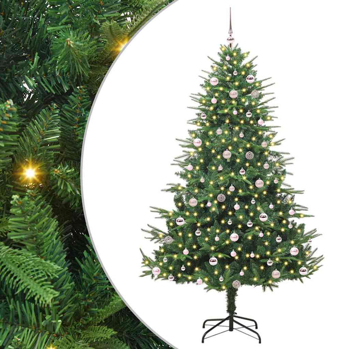 Albero di Natale artificiale preilluminato con set di palline 3395368