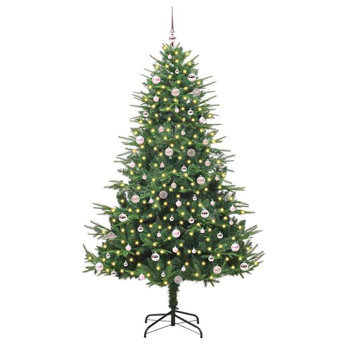 Albero di Natale artificiale preilluminato con set di palline 3395368