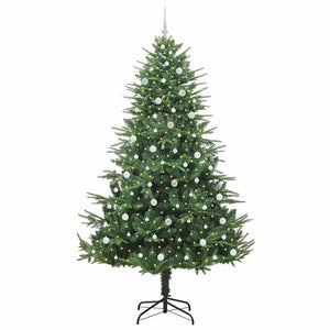 Albero di Natale artificiale preilluminato con set di palline 3395369
