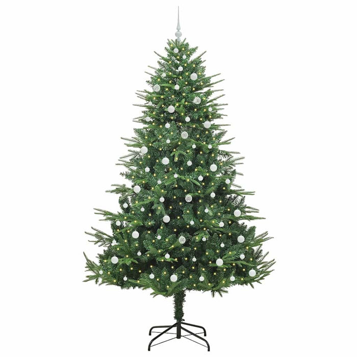 Albero di Natale artificiale preilluminato con set di palline 3395369
