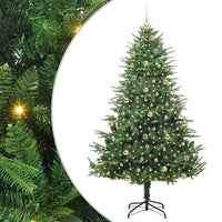 Albero di Natale artificiale preilluminato con set di palline 3395370