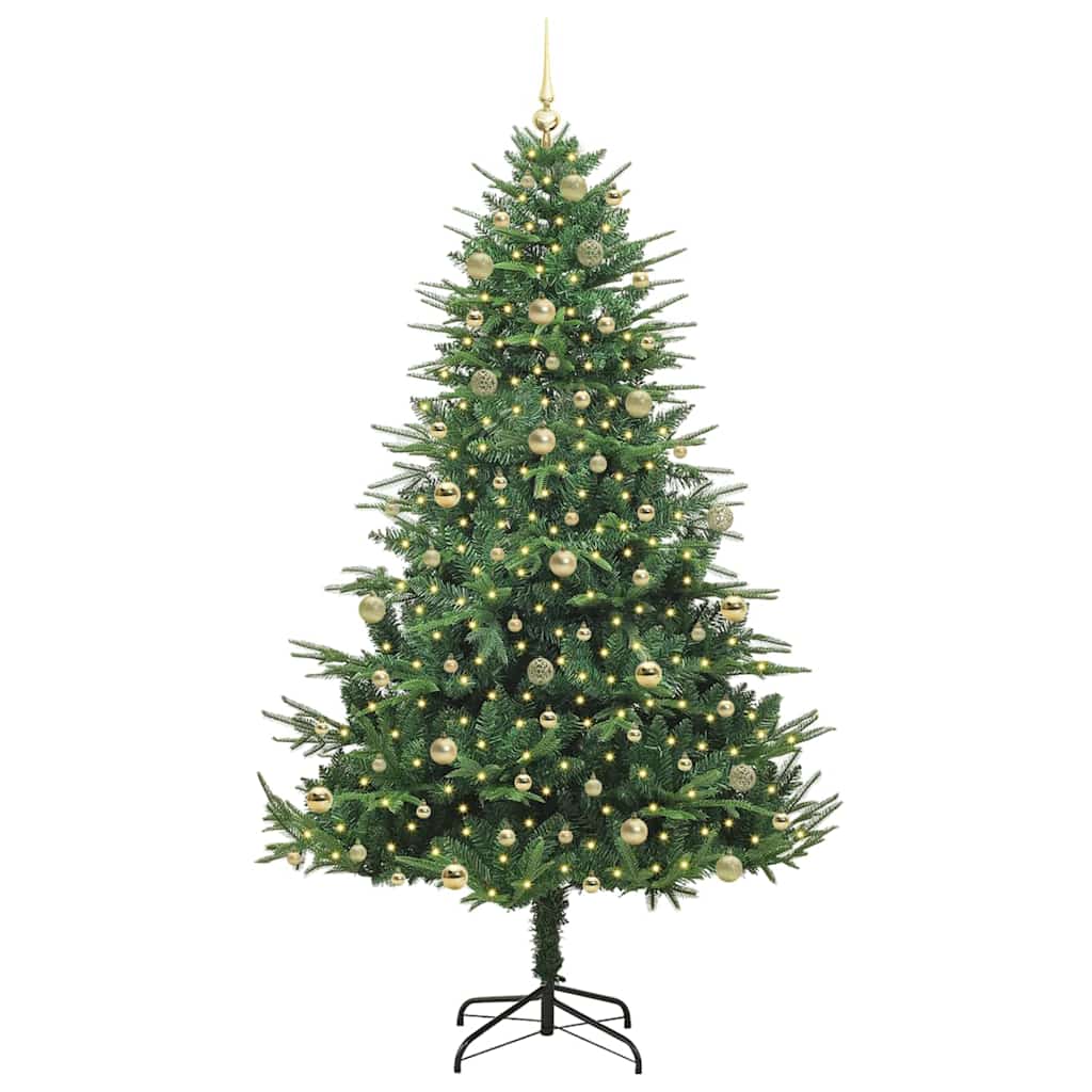 Albero di Natale artificiale preilluminato con set di palline 3395370
