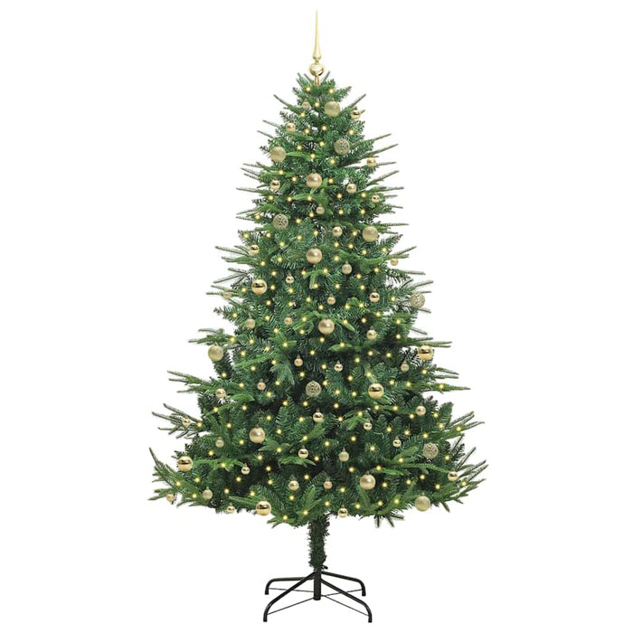 Albero di Natale artificiale preilluminato con set di palline 3395370