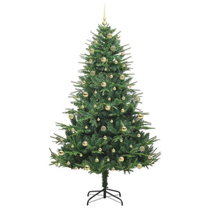 Albero di Natale artificiale preilluminato con set di palline 3395370