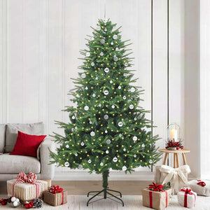 Albero di Natale artificiale preilluminato con set di palline 3395371