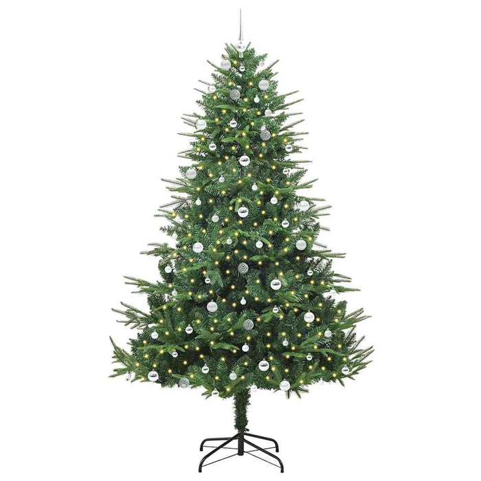 Albero di Natale artificiale preilluminato con set di palline 3395371