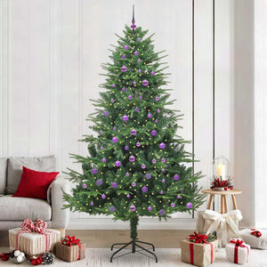 Albero di Natale artificiale preilluminato con set di palline 3395372