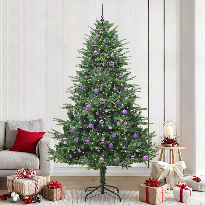 Albero di Natale artificiale preilluminato con set di palline 3395372