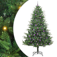 Albero di Natale artificiale preilluminato con set di palline 3395372
