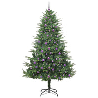 Albero di Natale artificiale preilluminato con set di palline 3395372