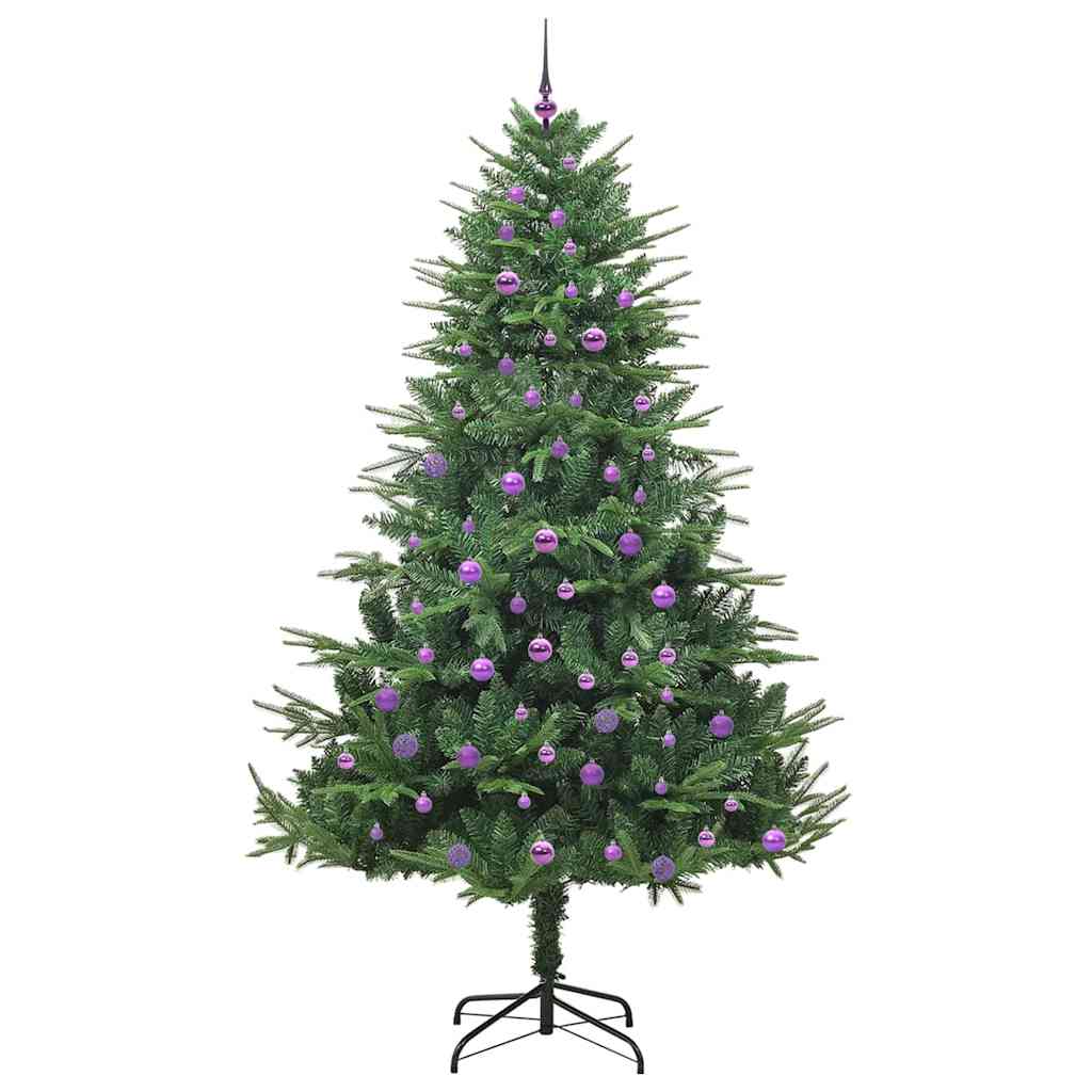 Albero di Natale artificiale preilluminato con set di palline 3395372