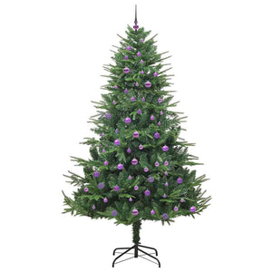 Albero di Natale artificiale preilluminato con set di palline 3395372