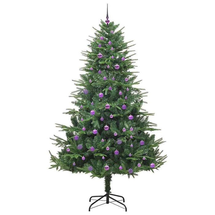 Albero di Natale artificiale preilluminato con set di palline 3395372