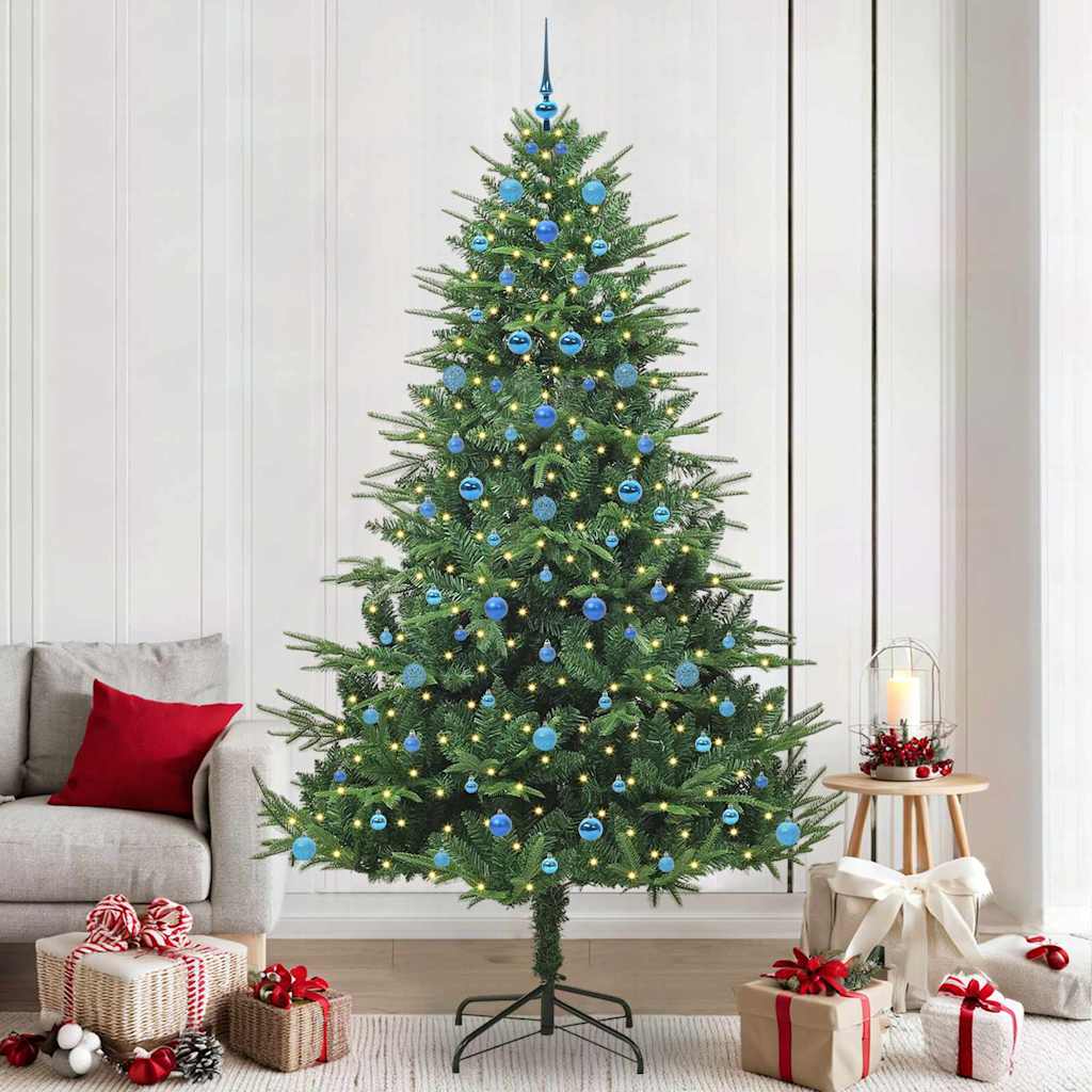 Albero di Natale artificiale preilluminato con set di palline 3395373