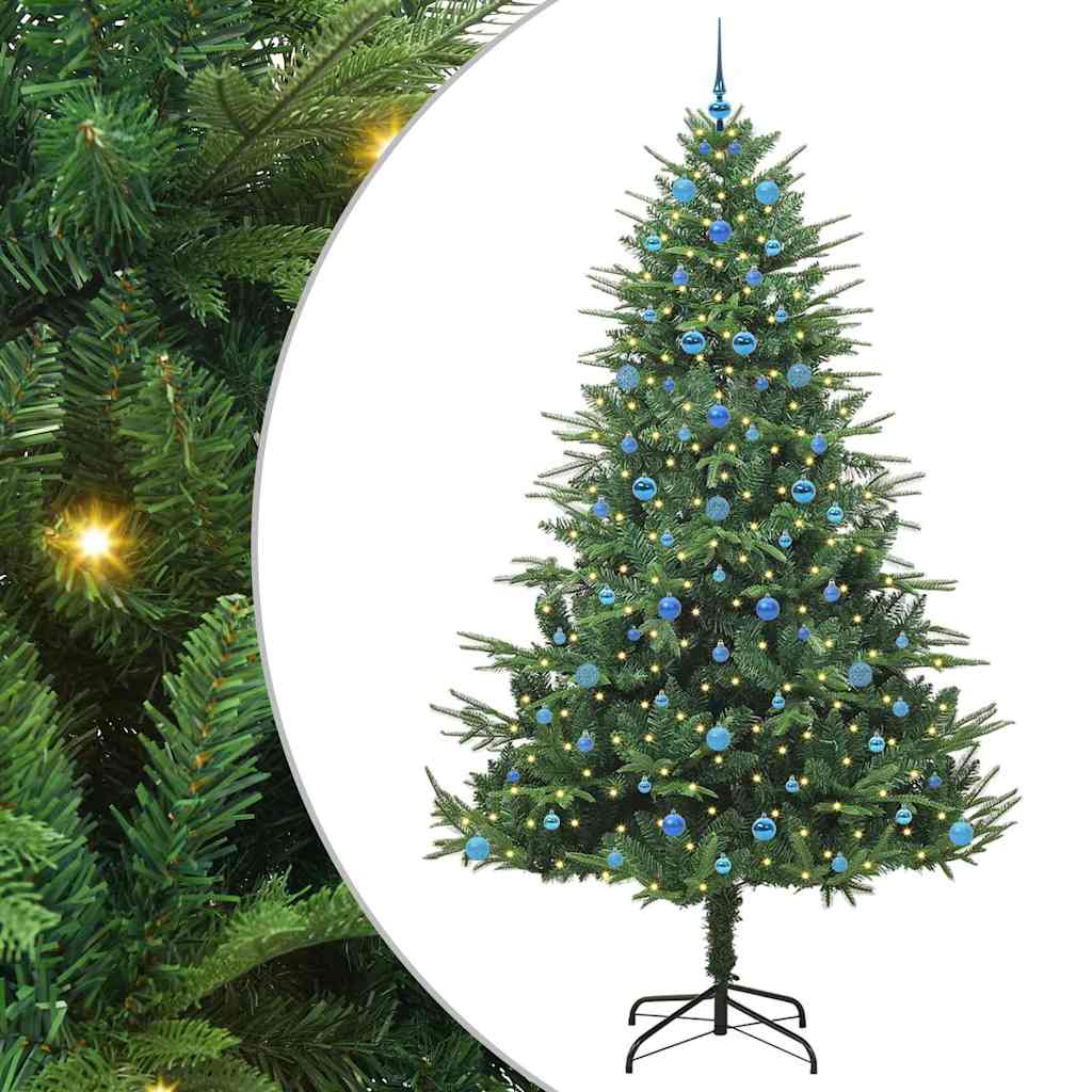 Albero di Natale artificiale preilluminato con set di palline 3395373