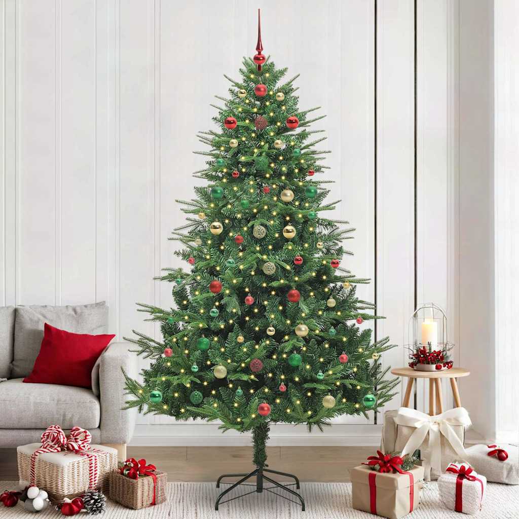 Albero di Natale artificiale preilluminato con set di palline 3395374