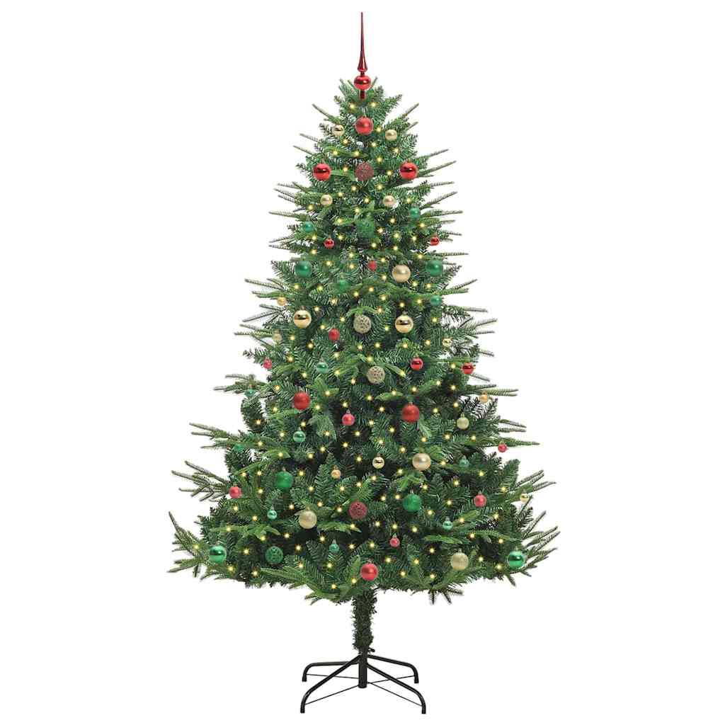 Albero di Natale artificiale preilluminato con set di palline 3395374