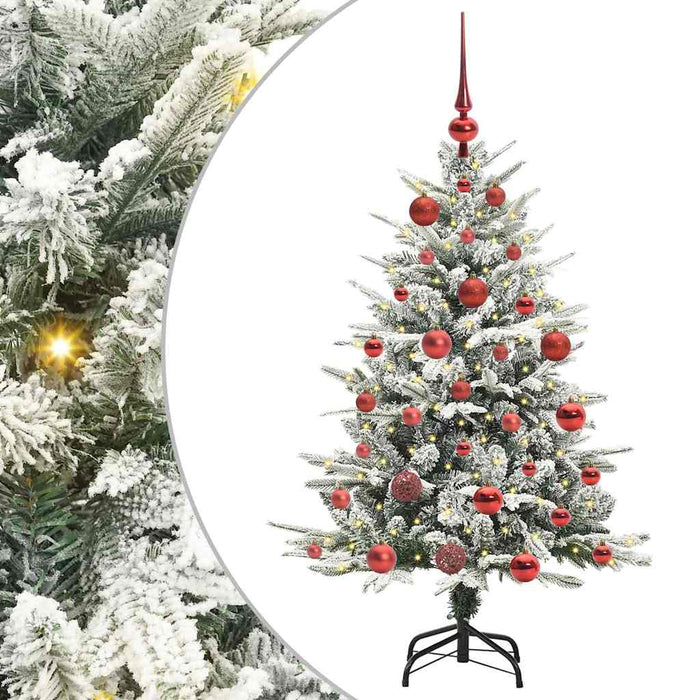 Albero di Natale artificiale preilluminato con set di palline 3395375