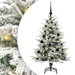 Albero di Natale artificiale preilluminato con set di palline 3395376
