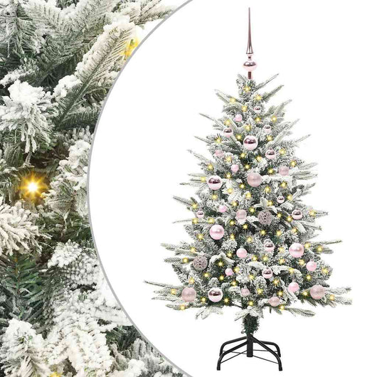 Albero di Natale artificiale preilluminato con set di palline 3395377