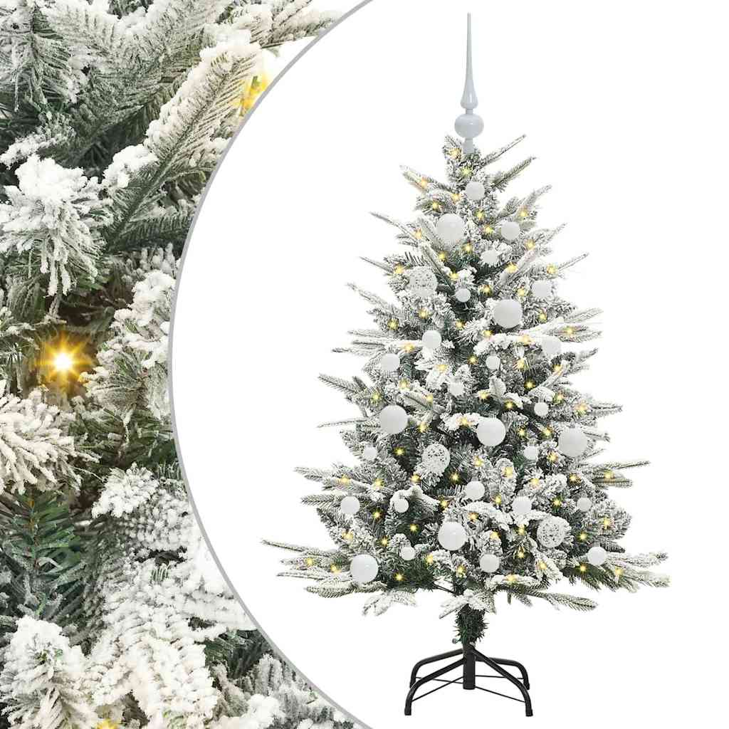 Albero di Natale artificiale preilluminato con set di palline 3395378