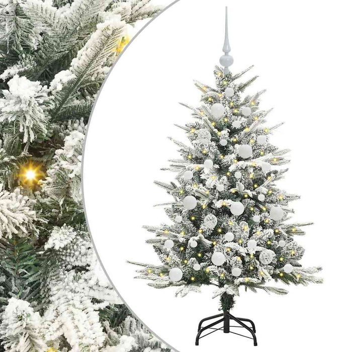 Albero di Natale artificiale preilluminato con set di palline 3395378
