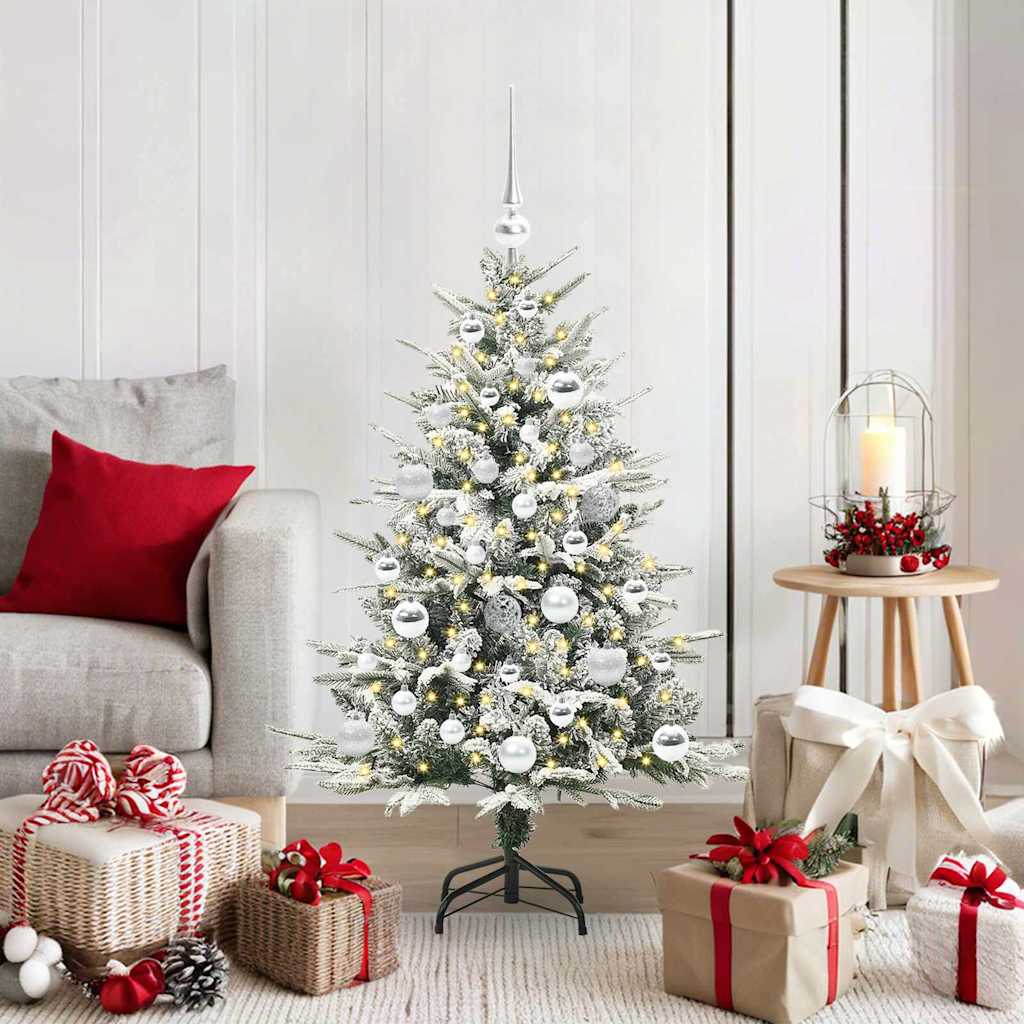 Albero di Natale artificiale preilluminato con set di palline 3395380