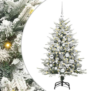 Albero di Natale artificiale preilluminato con set di palline 3395380